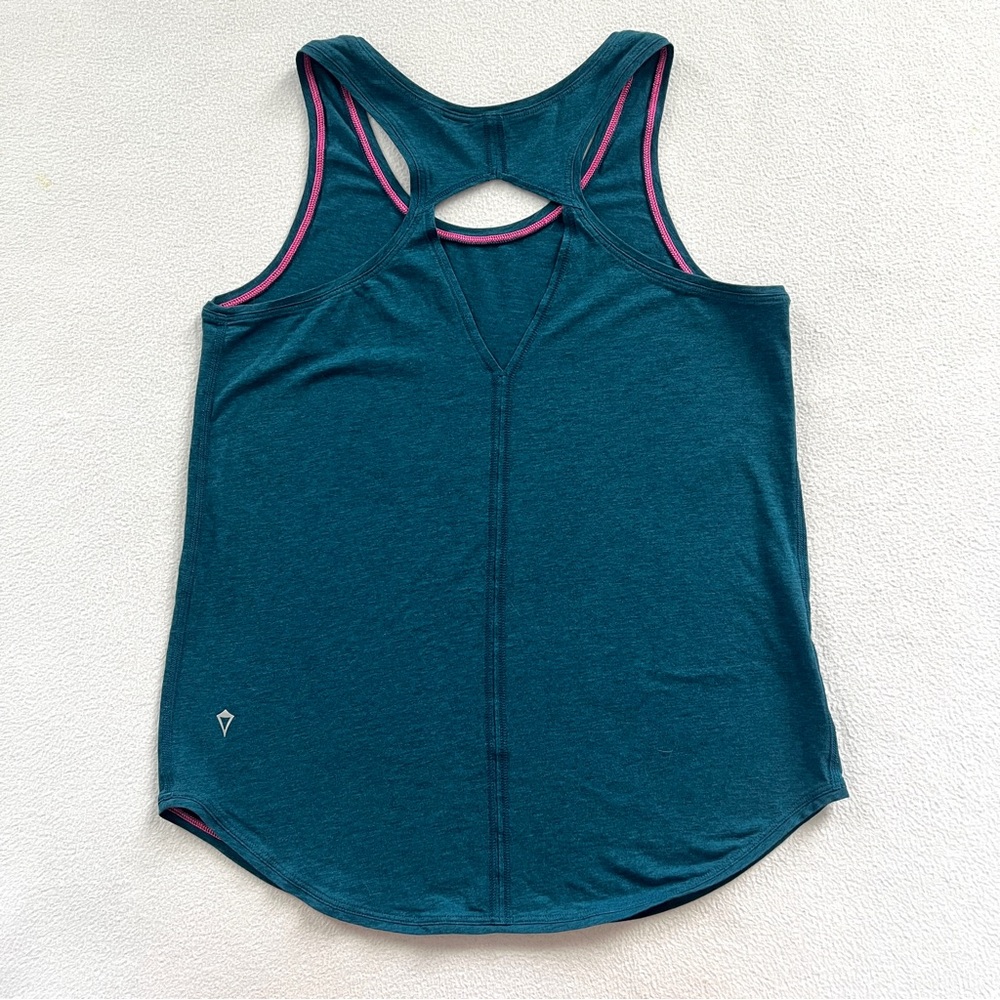 Ivivva Lululemon Happy Livin Marine Blue Cotton Keyhole Sleeveless Tank Top 14